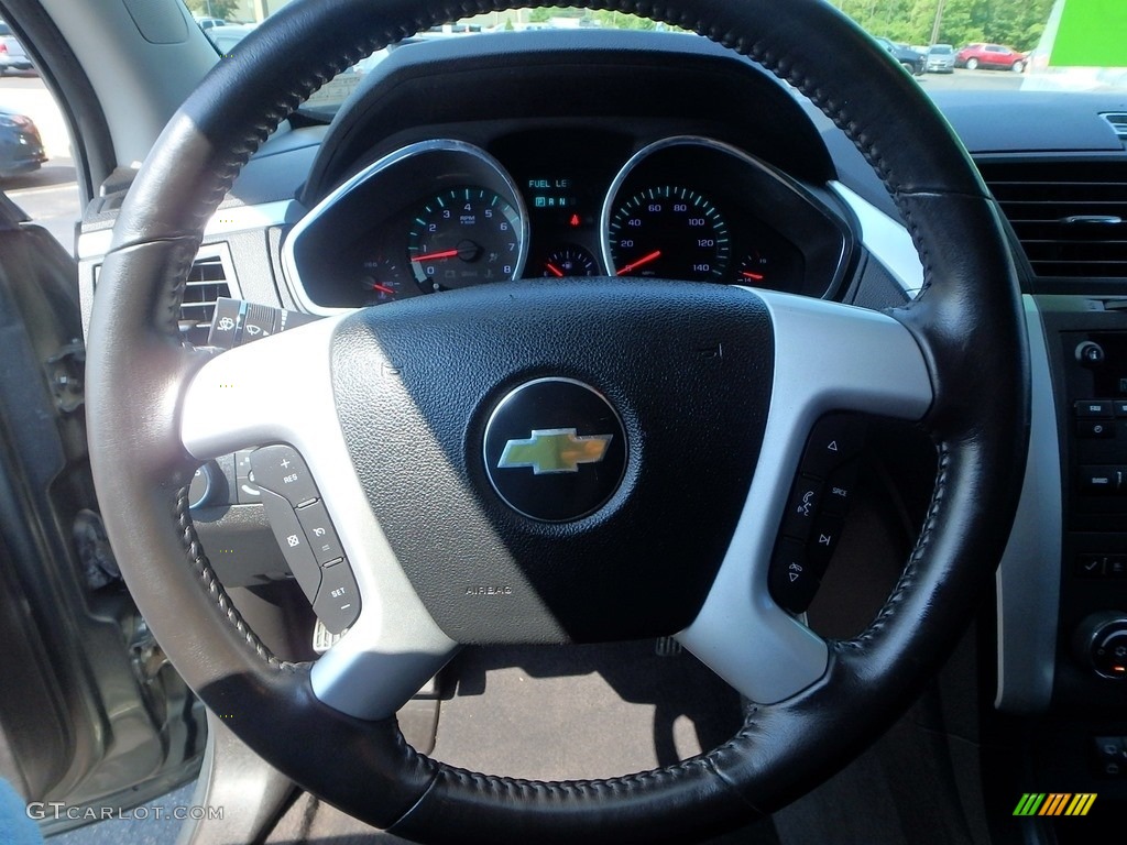 2011 Traverse LT AWD - Steel Green Metallic / Ebony/Ebony photo #27