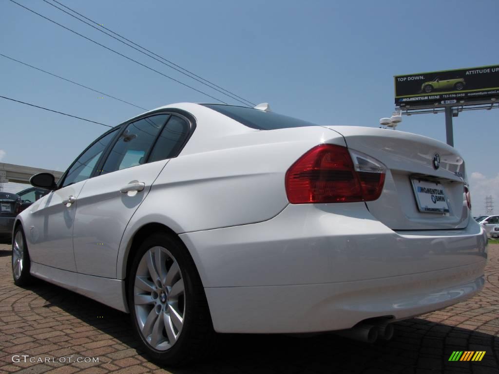 2007 3 Series 328i Sedan - Alpine White / Beige photo #3
