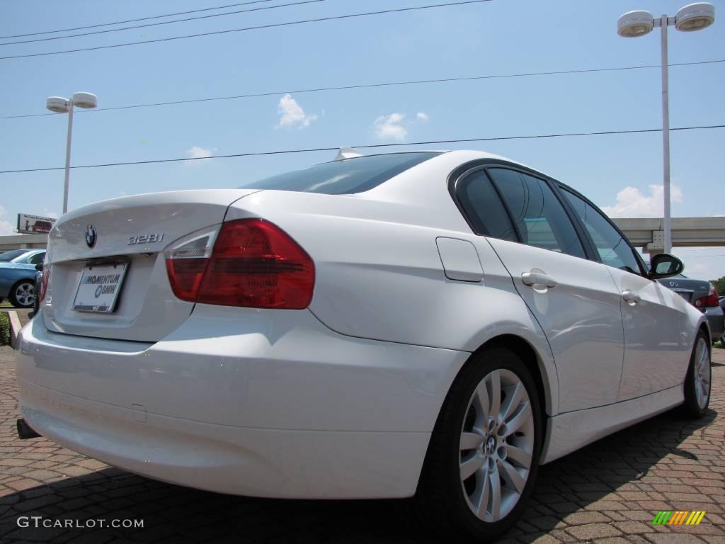 2007 3 Series 328i Sedan - Alpine White / Beige photo #5