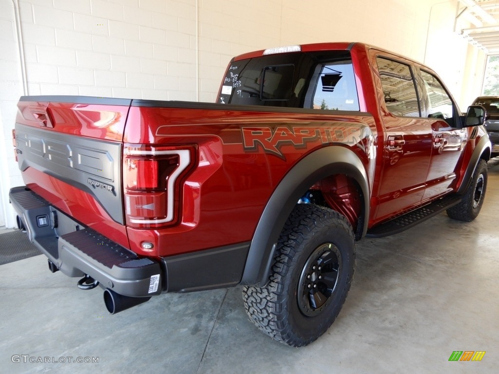 2018 F150 SVT Raptor SuperCrew 4x4 - Ruby Red / Raptor Black photo #2