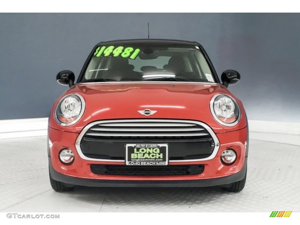 2015 Cooper Hardtop 4 Door - Blazing Red Metallic / Carbon Black photo #2