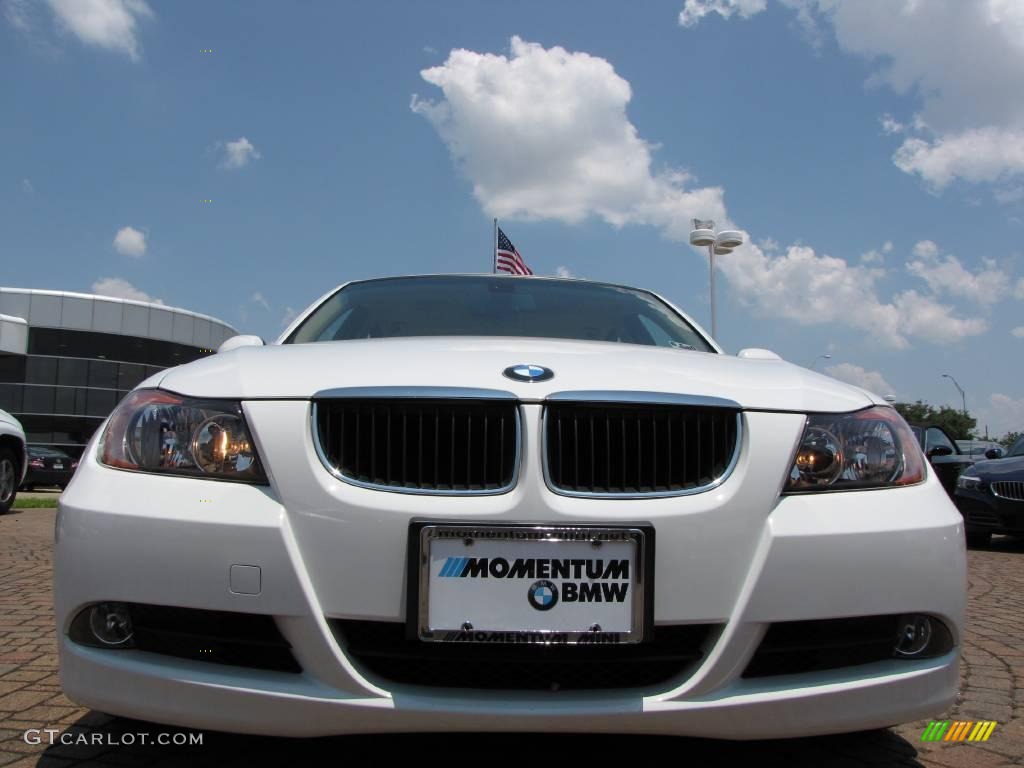 2007 3 Series 328i Sedan - Alpine White / Beige photo #8