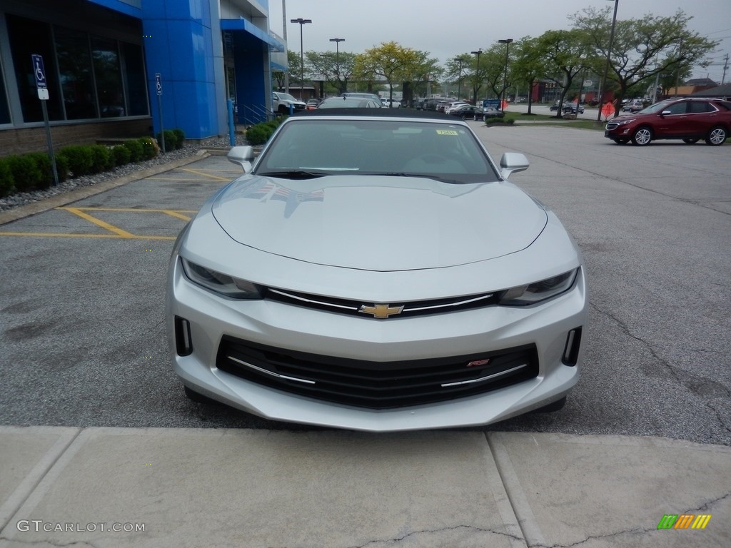 2018 Camaro LT Convertible - Silver Ice Metallic / Jet Black photo #2