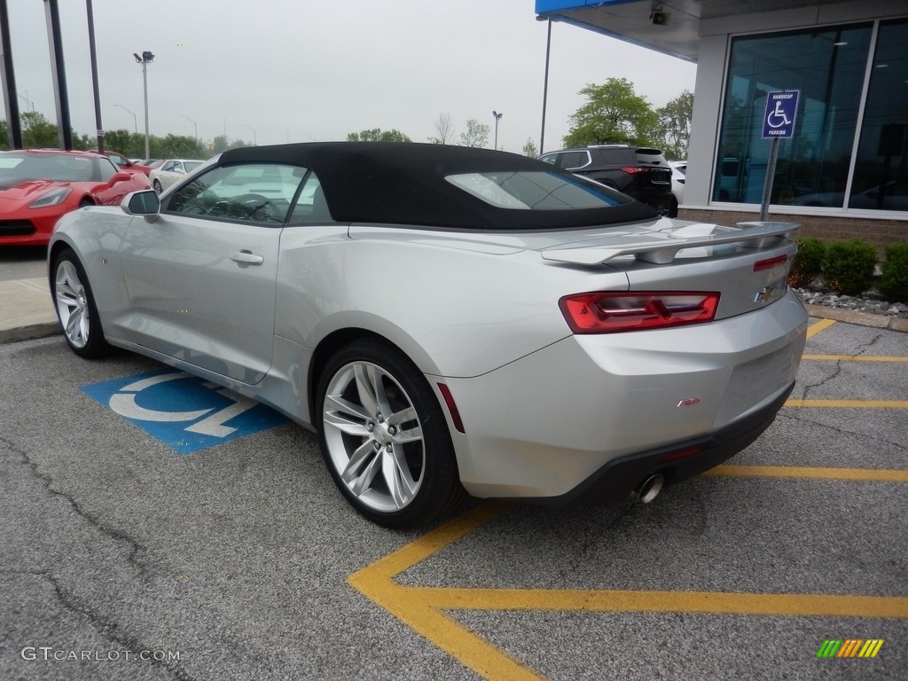 2018 Camaro LT Convertible - Silver Ice Metallic / Jet Black photo #5