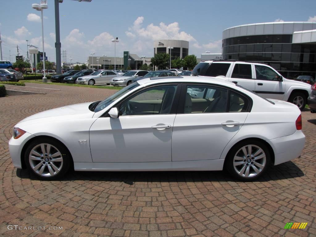 2007 3 Series 328i Sedan - Alpine White / Beige photo #10