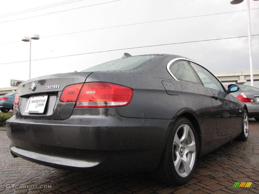 2007 3 Series 328i Coupe - Sparkling Graphite Metallic / Cream Beige photo #5