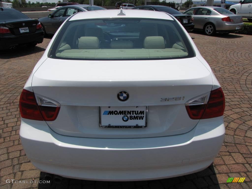 2007 3 Series 328i Sedan - Alpine White / Beige photo #12