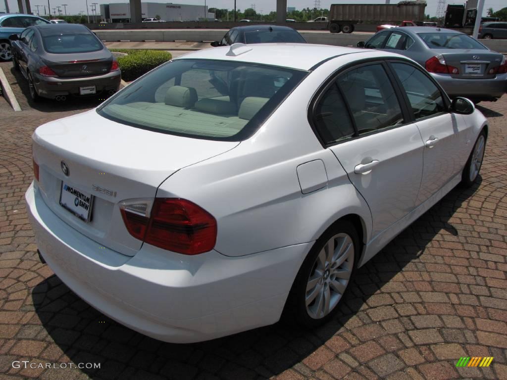 2007 3 Series 328i Sedan - Alpine White / Beige photo #13