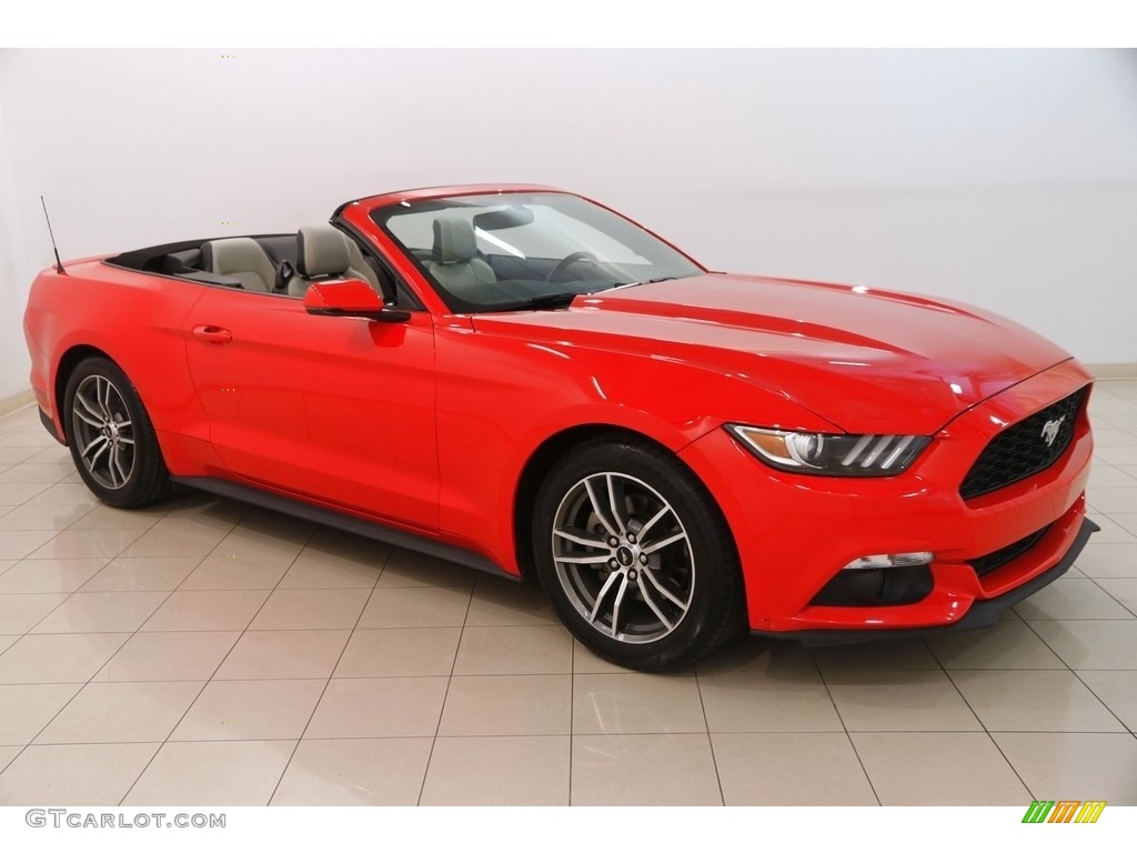 2017 Mustang EcoBoost Premium Convertible - Race Red / Ceramic photo #1