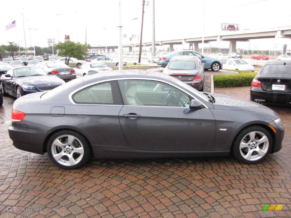 2007 3 Series 328i Coupe - Sparkling Graphite Metallic / Cream Beige photo #14