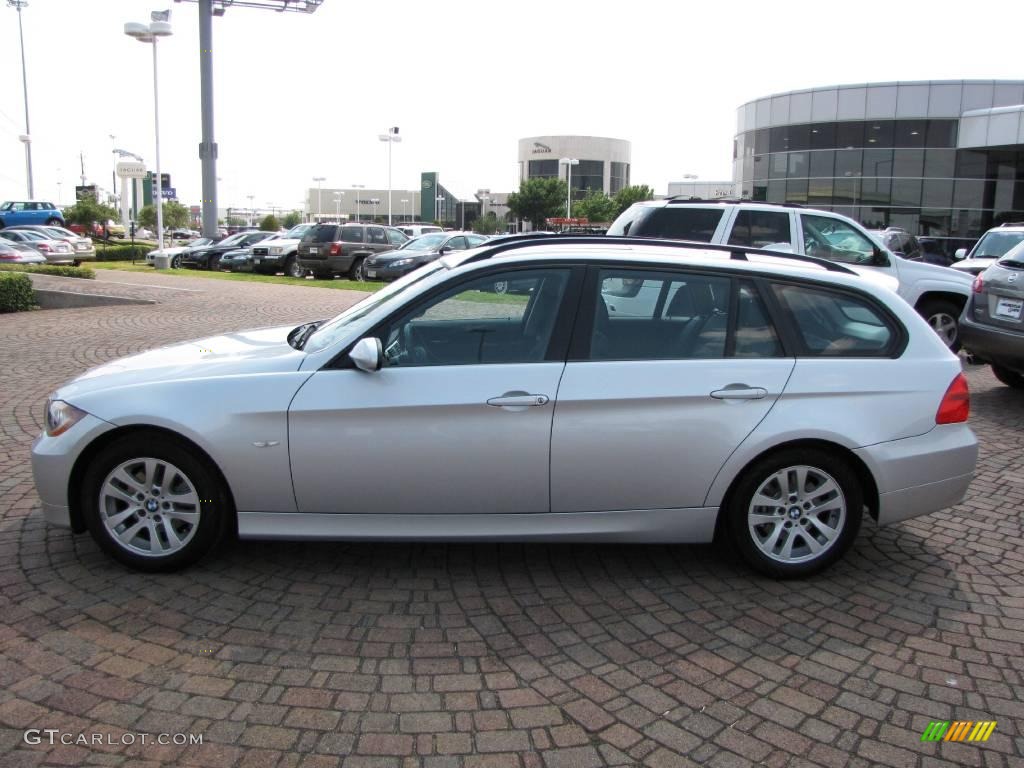 2007 3 Series 328xi Wagon - Titanium Silver Metallic / Black photo #10