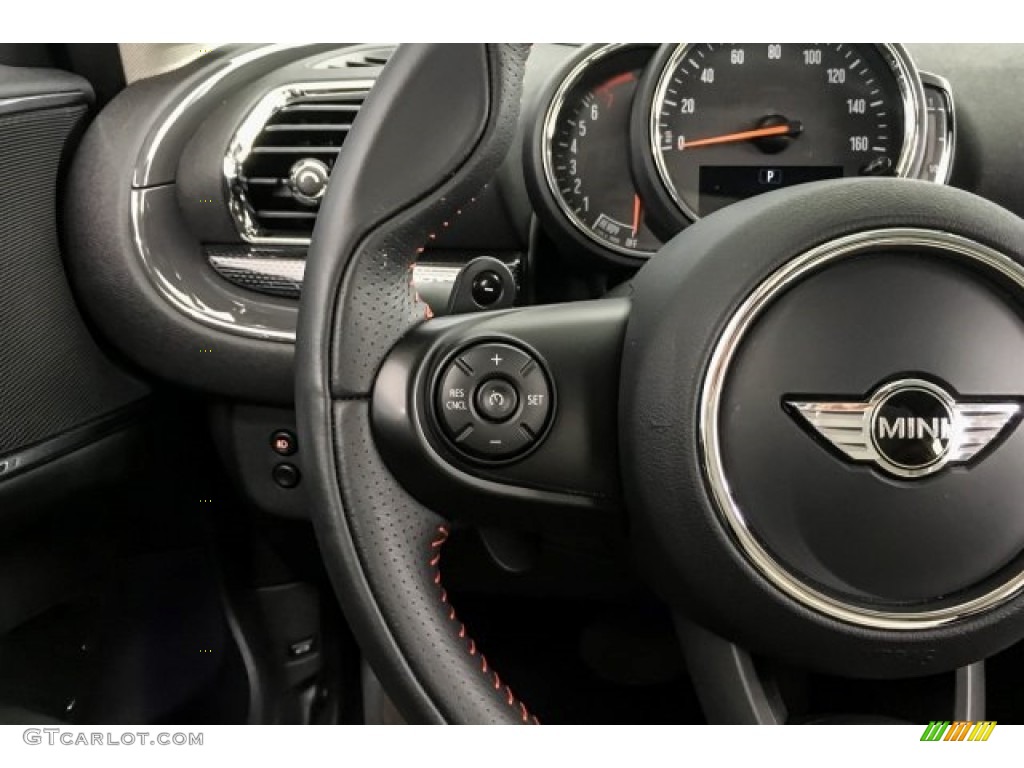 2018 Mini Clubman Cooper S Carbon Black Cord Steering Wheel Photo #127373815