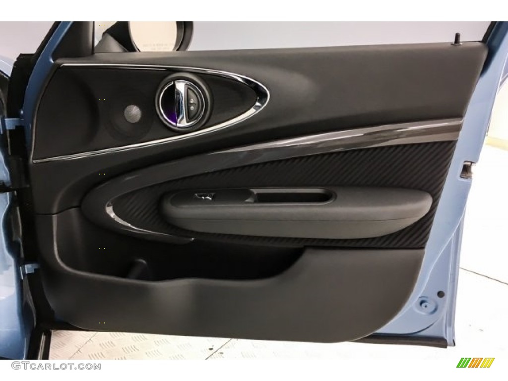 2018 Mini Clubman Cooper S Carbon Black Cord Door Panel Photo #127374008