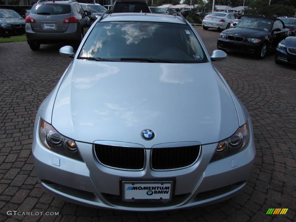 2007 3 Series 328xi Wagon - Titanium Silver Metallic / Black photo #16