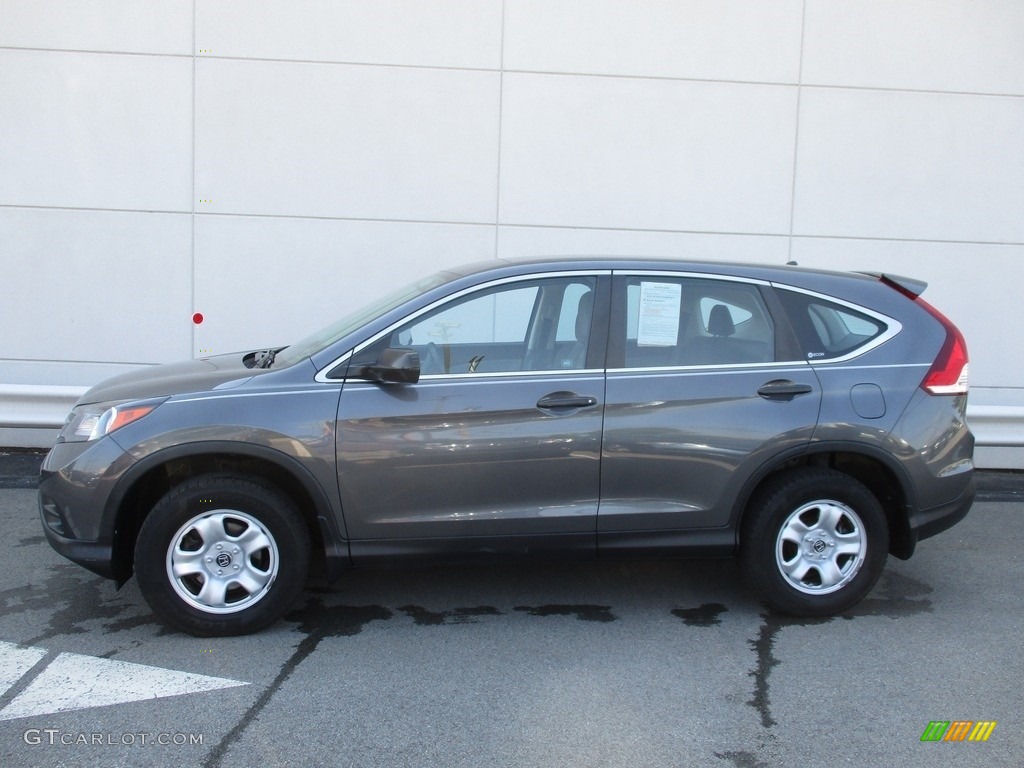 2012 CR-V LX 4WD - Polished Metal Metallic / Gray photo #2