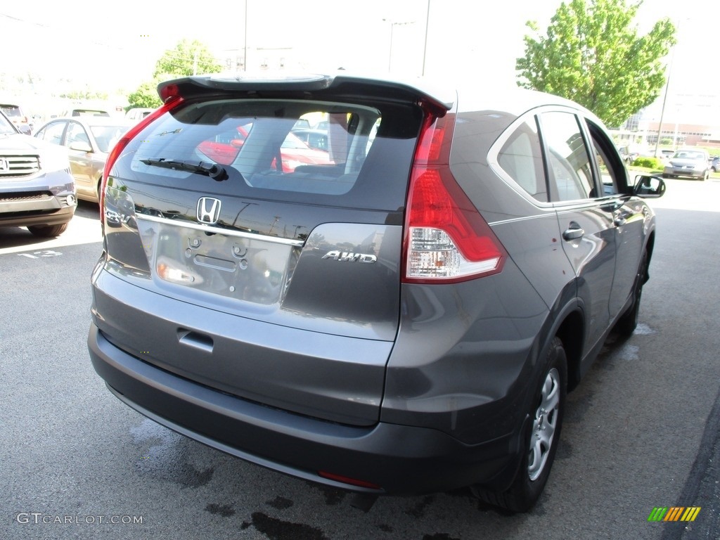 2012 CR-V LX 4WD - Polished Metal Metallic / Gray photo #5