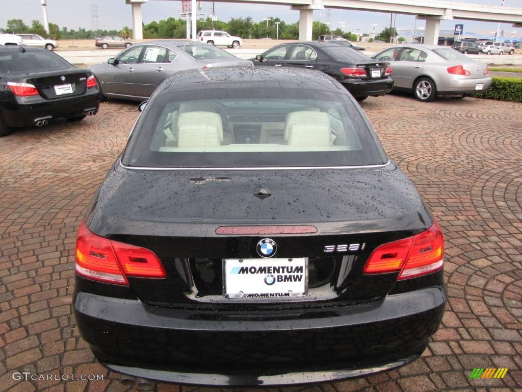 2007 3 Series 328i Convertible - Jet Black / Cream Beige photo #12