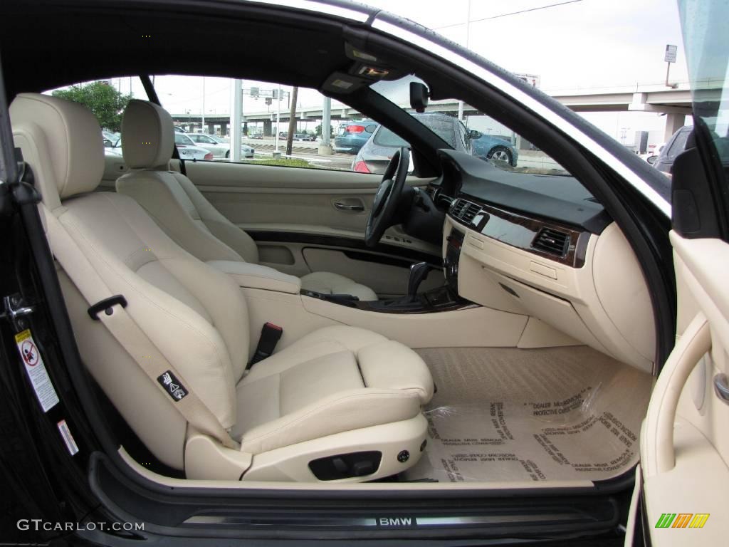 2007 3 Series 328i Convertible - Jet Black / Cream Beige photo #18