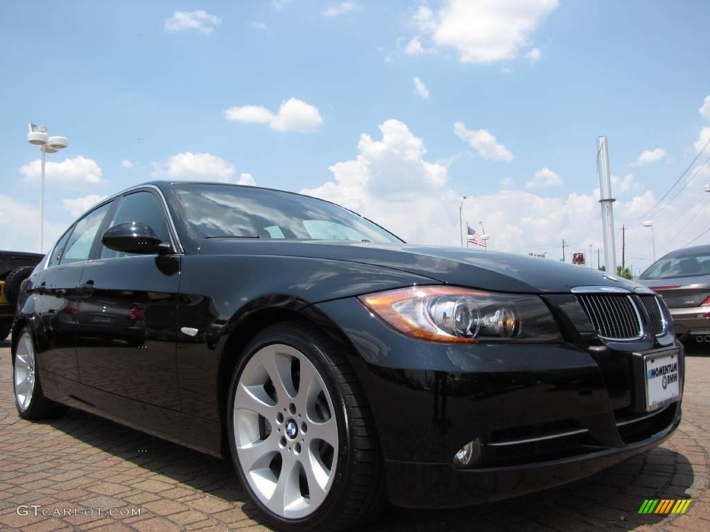 2008 3 Series 335i Sedan - Jet Black / Black photo #7