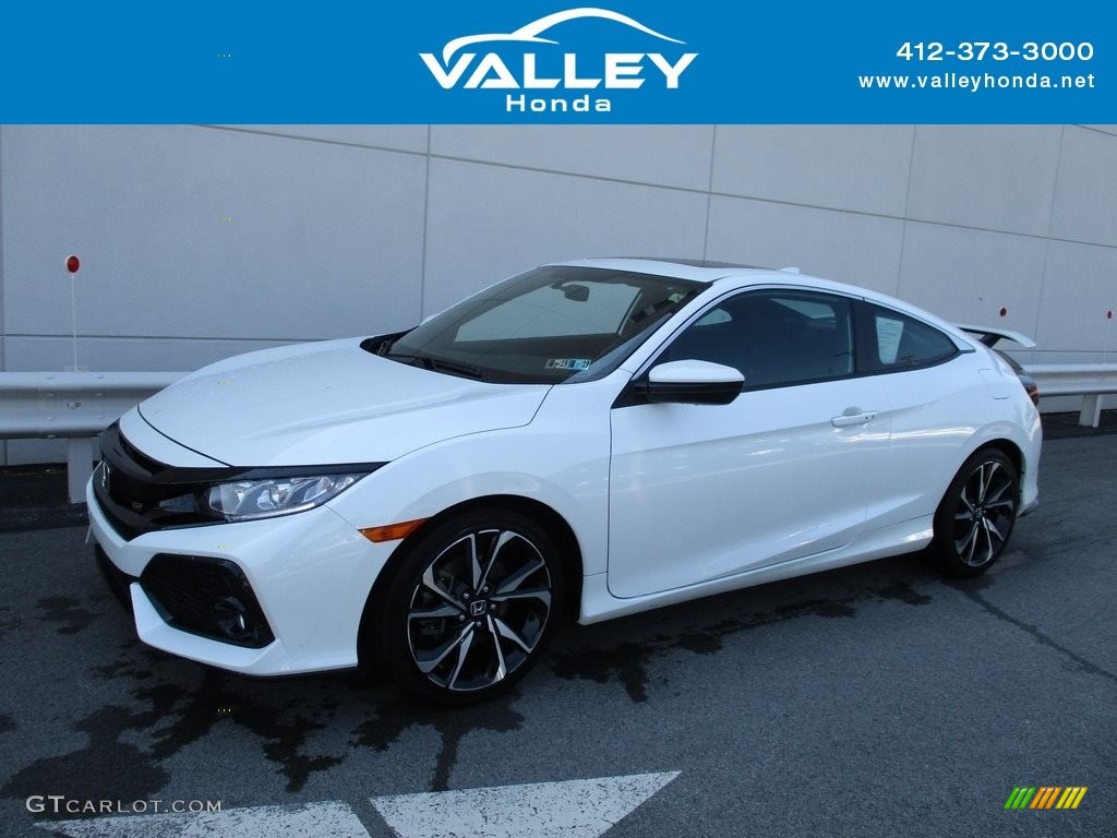 2017 Civic Si Coupe - White Orchid Pearl / Black photo #1