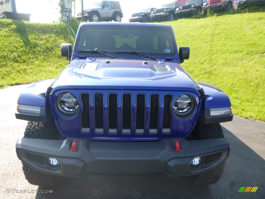 2018 Wrangler Unlimited Rubicon 4x4 - Ocean Blue Metallic / Black photo #8