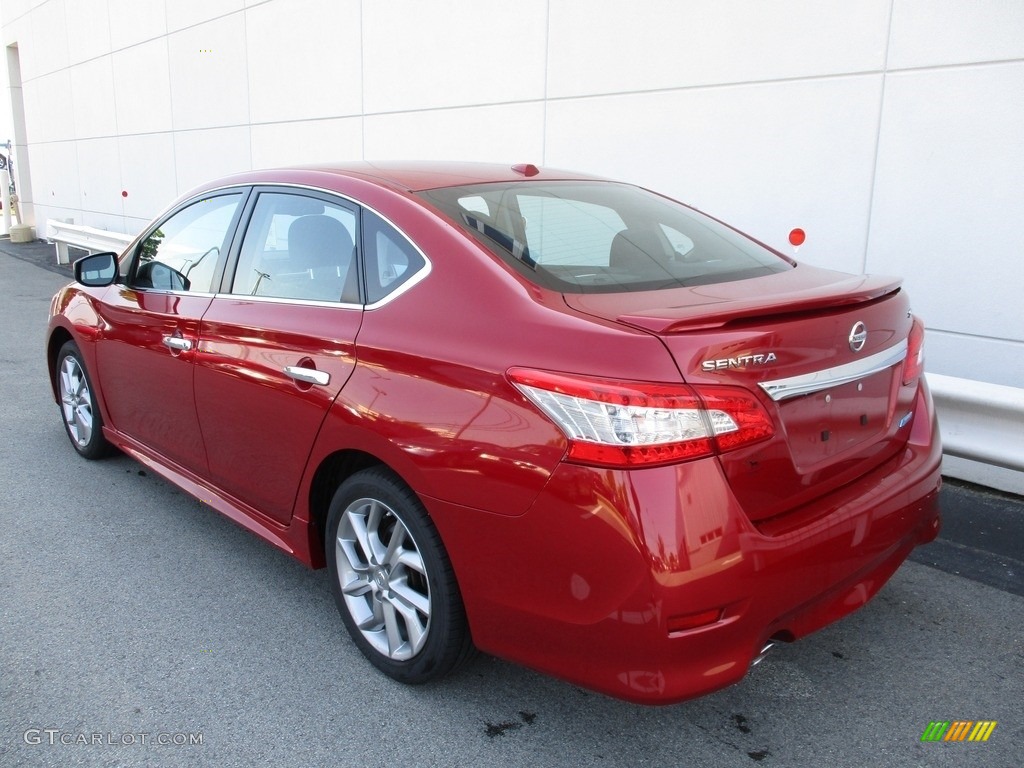 2013 Sentra SV - Red Brick / Charcoal photo #3