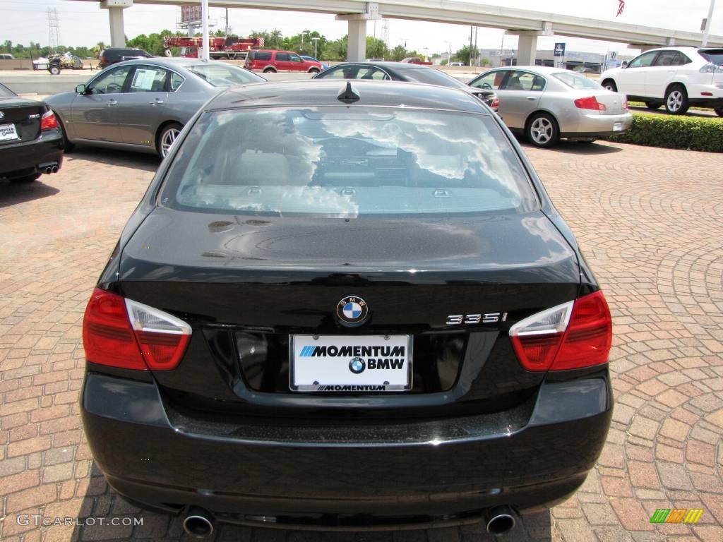 2008 3 Series 335i Sedan - Jet Black / Black photo #12