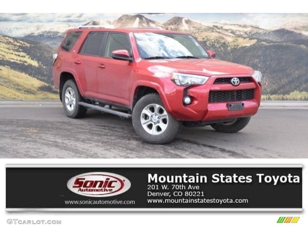 2015 4Runner SR5 4x4 - Barcelona Red Metallic / Black photo #1