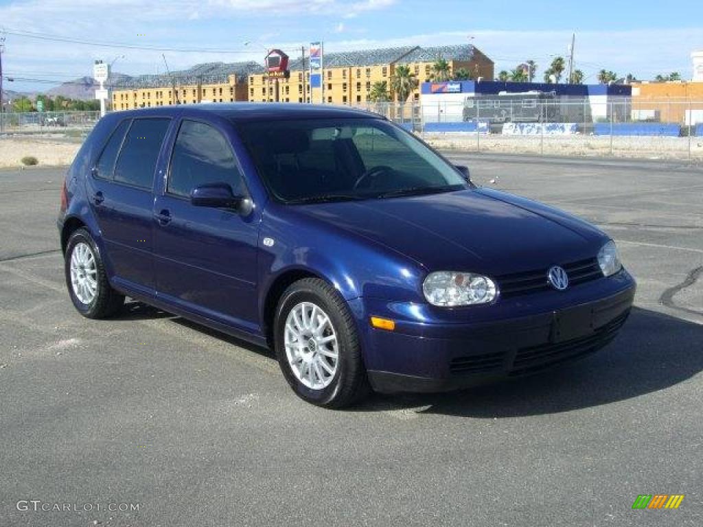 2004 Golf GLS TDI 4 Door - Indigo Blue Metallic / Black photo #1