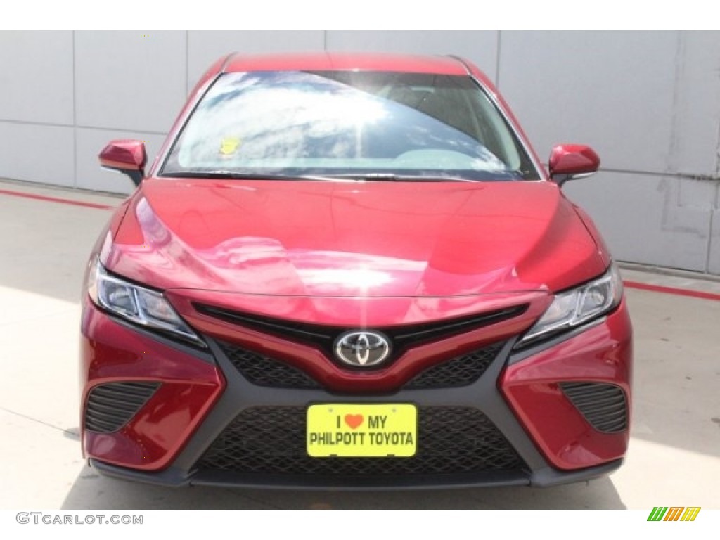 2018 Camry SE - Ruby Flare Pearl / Black photo #2