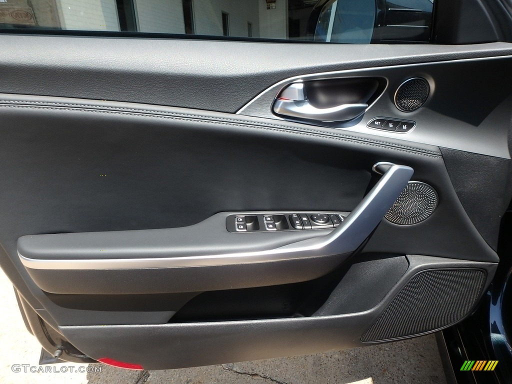 2018 Kia Stinger GT1 AWD Black Door Panel Photo #127383317
