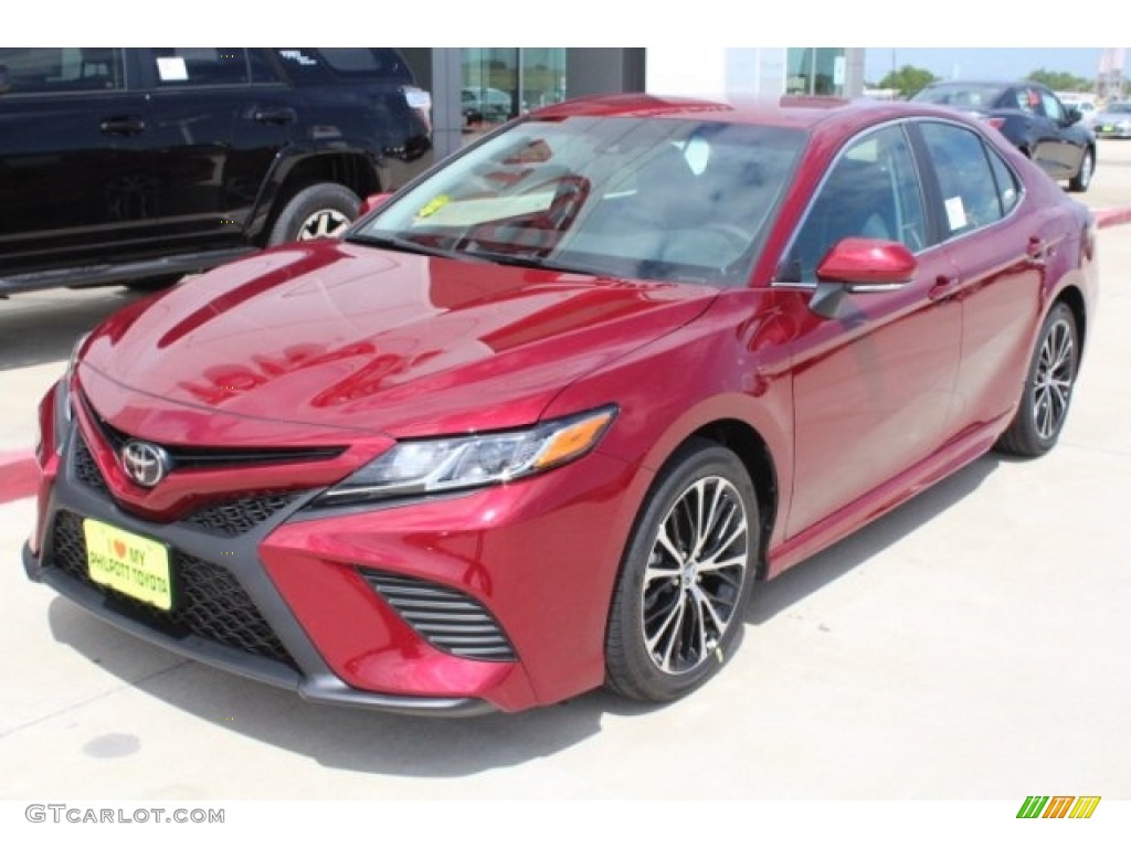 2018 Camry SE - Ruby Flare Pearl / Black photo #3