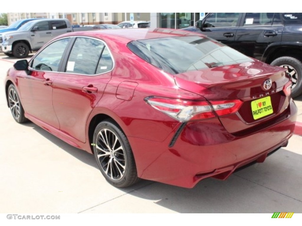 2018 Camry SE - Ruby Flare Pearl / Black photo #6