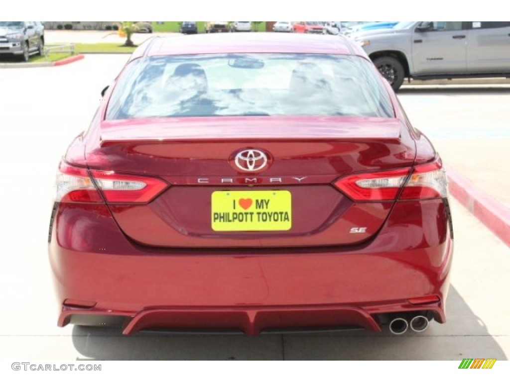 2018 Camry SE - Ruby Flare Pearl / Black photo #7
