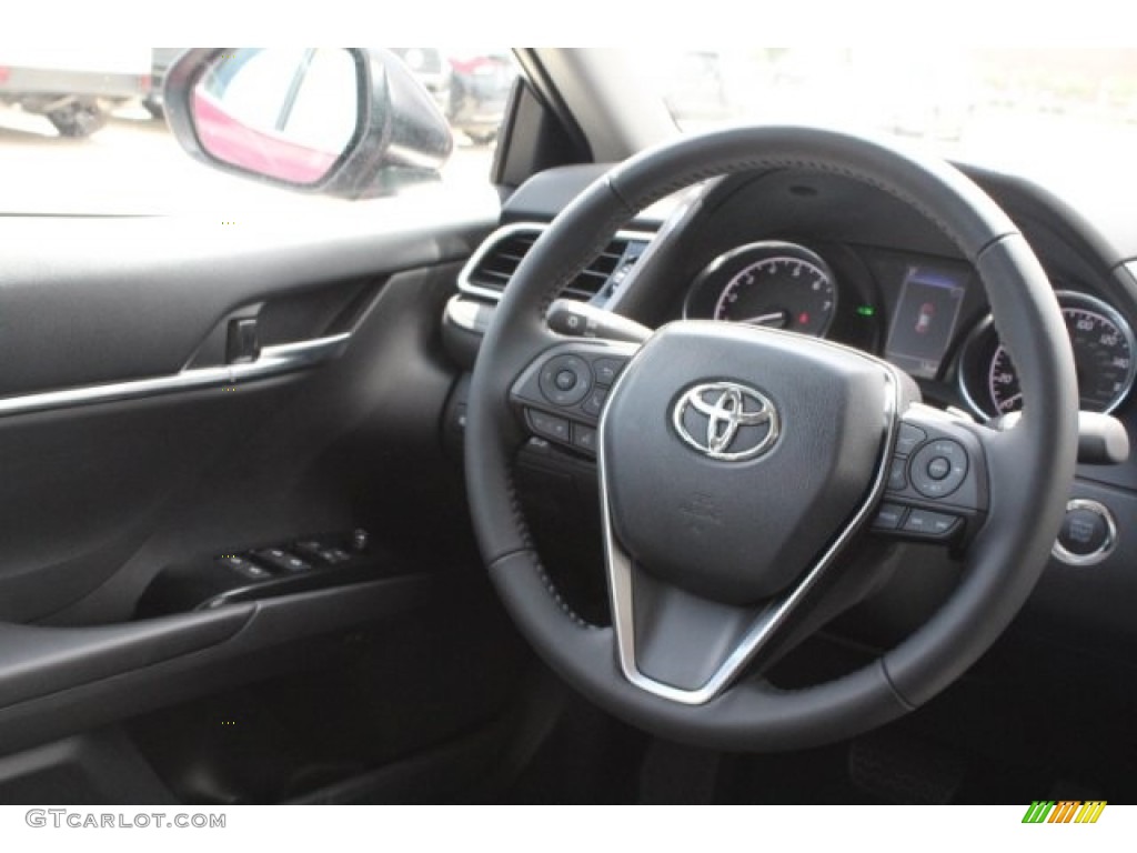 2018 Camry SE - Ruby Flare Pearl / Black photo #27