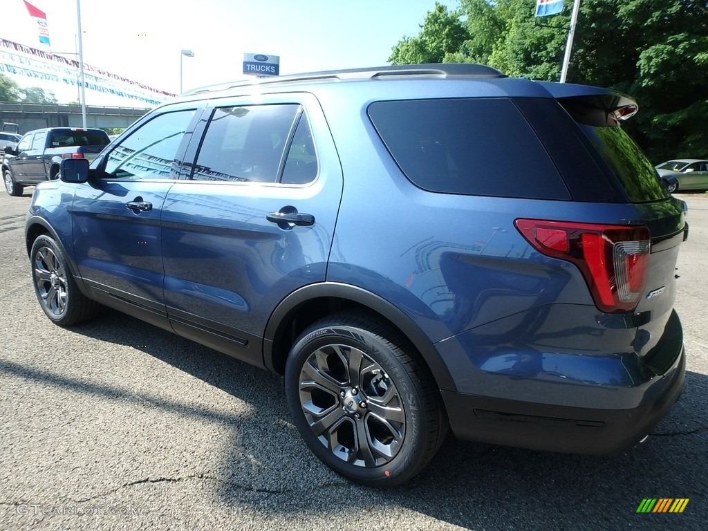2018 Explorer Sport 4WD - Blue Metallic / Ebony Black photo #5
