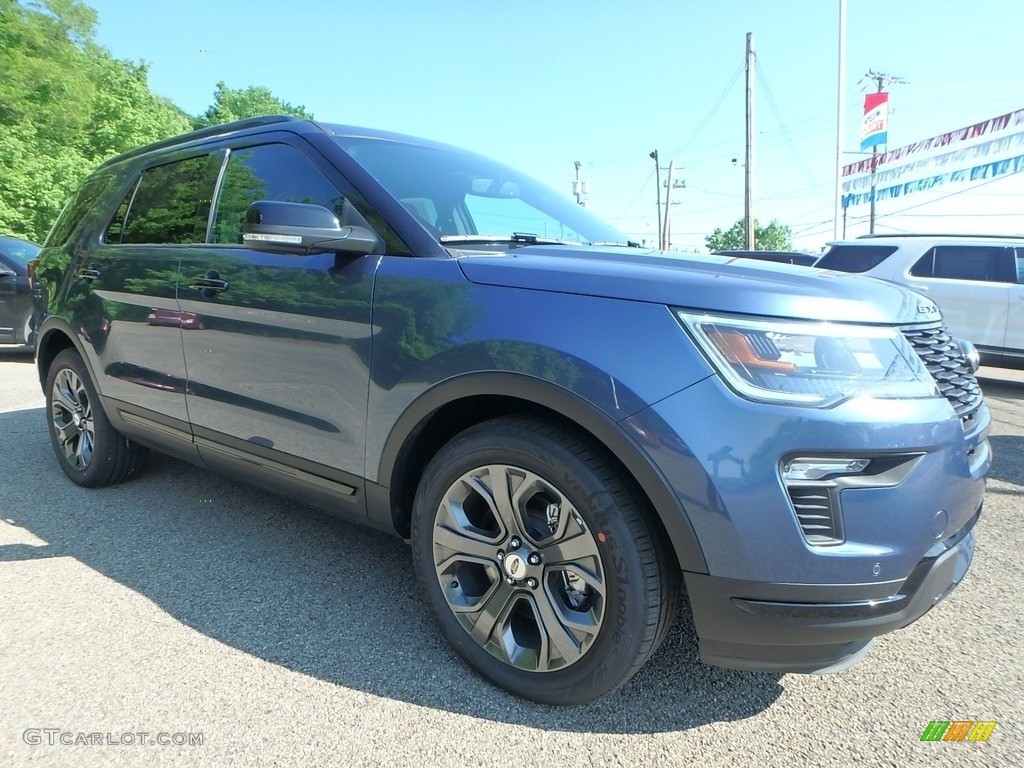 2018 Explorer Sport 4WD - Blue Metallic / Ebony Black photo #9
