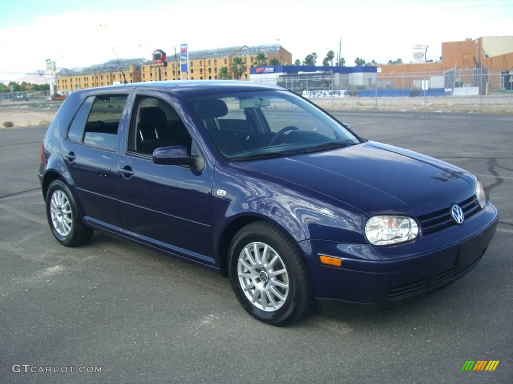 2004 Golf GLS TDI 4 Door - Indigo Blue Metallic / Black photo #48