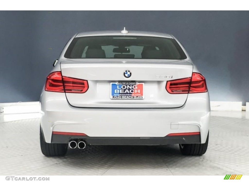 2018 3 Series 330i Sedan - Glacier Silver Metallic / Black photo #3