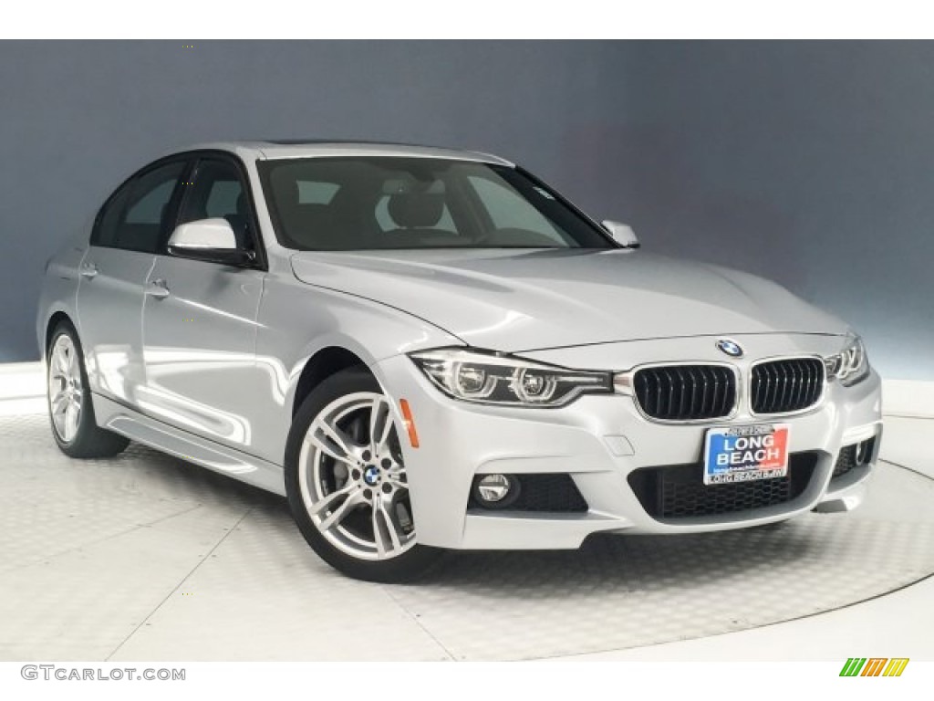 2018 3 Series 330i Sedan - Glacier Silver Metallic / Black photo #12