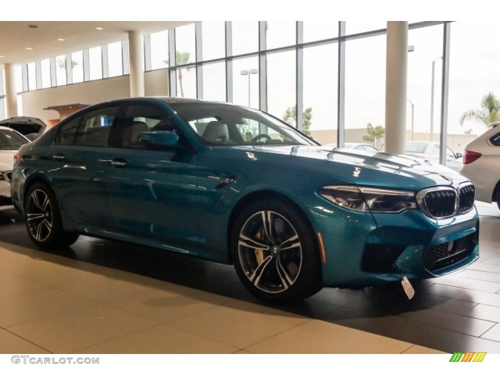 Snapper Rocks Blue Metallic 2018 BMW M5 Sedan Exterior Photo #127389659