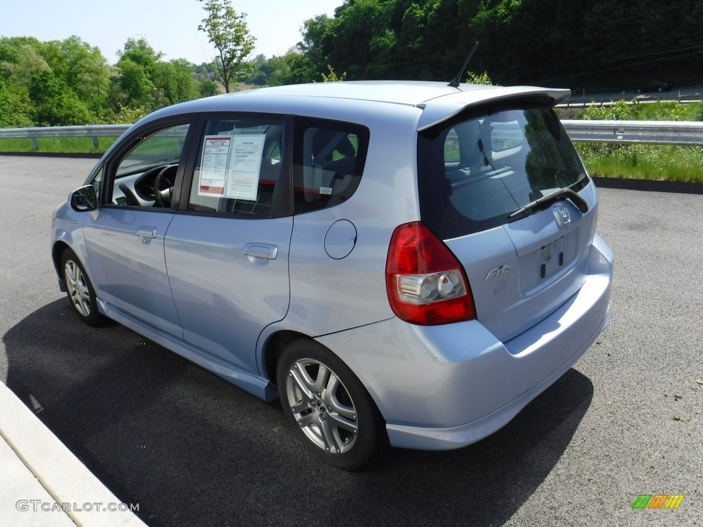 2008 Fit Sport - Tidewater Blue Metallic / Black/Grey photo #6