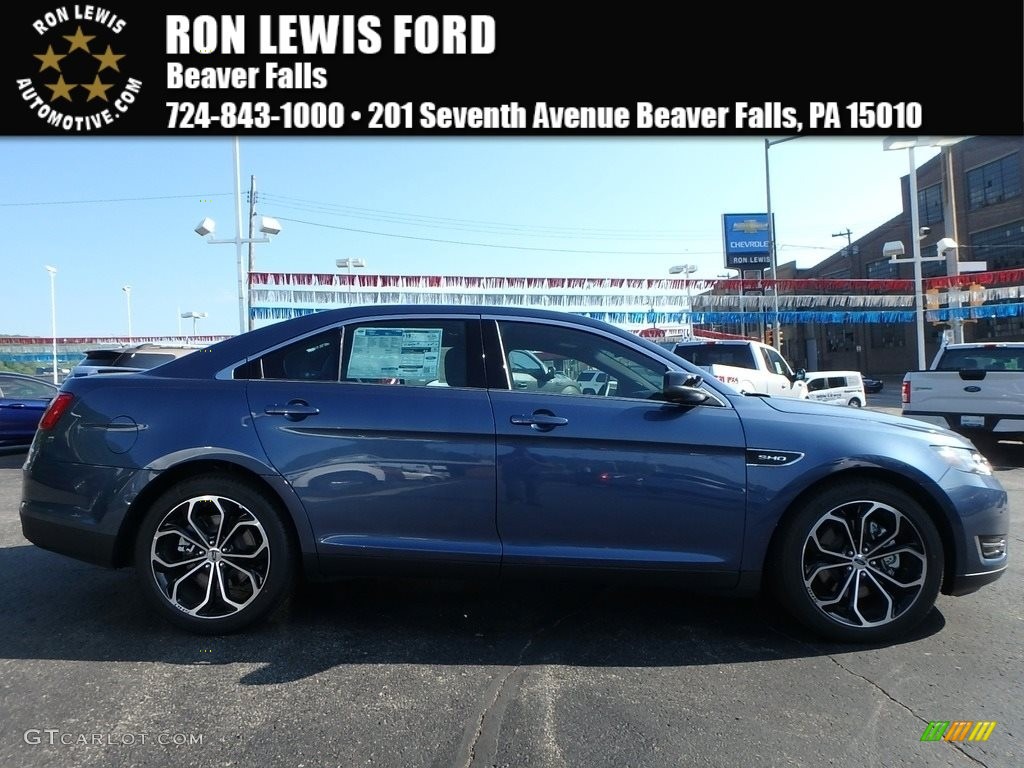 2018 Taurus SHO AWD - Blue / Charcoal Black photo #1