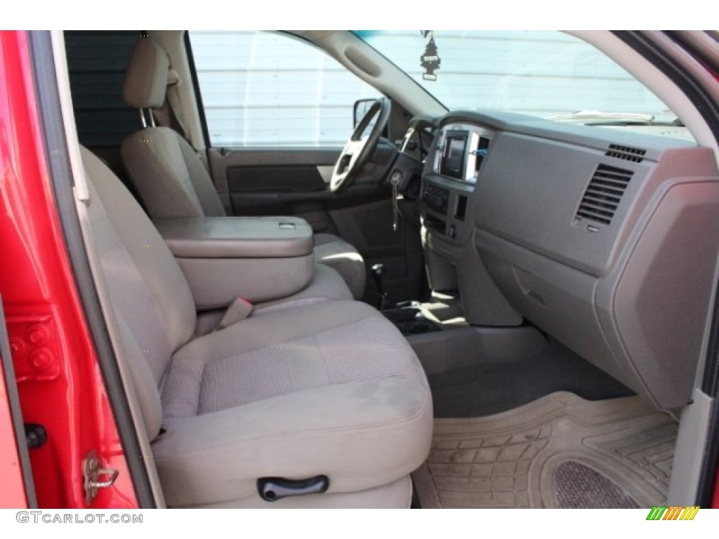 2007 Ram 2500 SLT Quad Cab 4x4 - Flame Red / Khaki photo #32