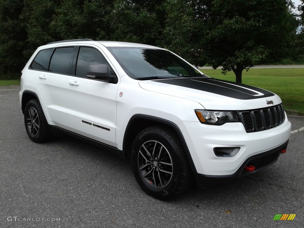 2017 Grand Cherokee Trailhawk 4x4 - Bright White / Black photo #4