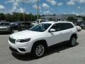 2019 Bright White Jeep Cherokee Latitude  photo #1