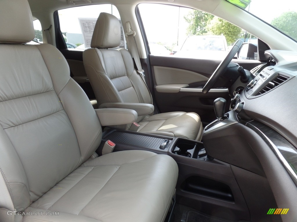 2014 CR-V EX-L AWD - Mountain Air Metallic / Beige photo #13