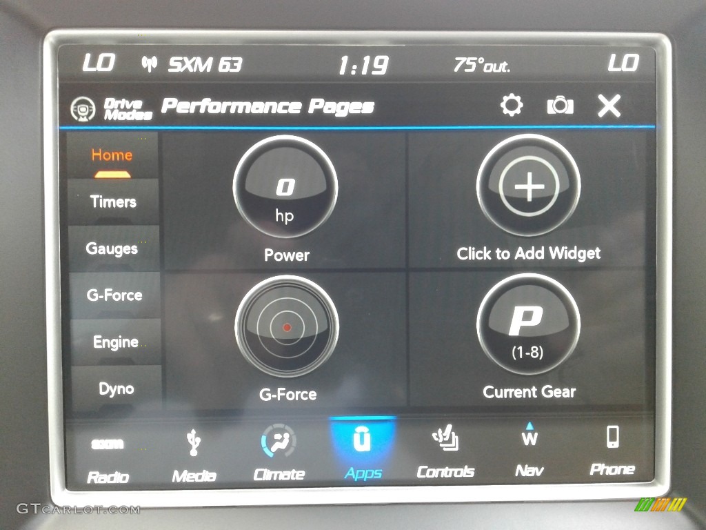 2018 Jeep Grand Cherokee Trackhawk 4x4 Controls Photo #127397192