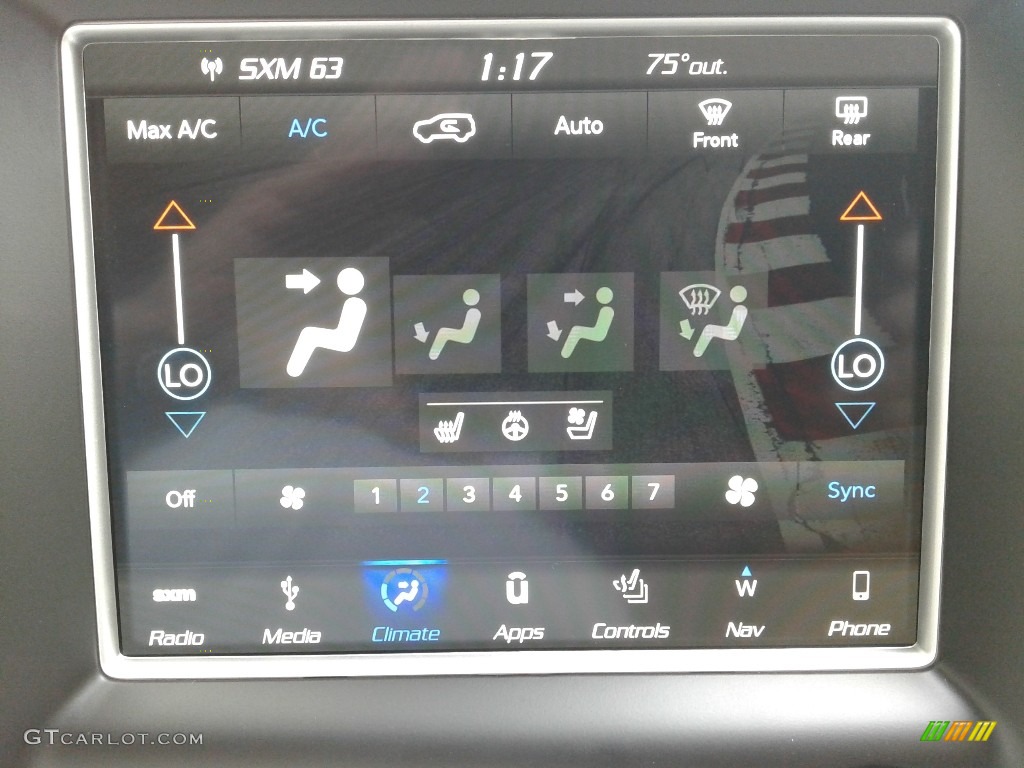 2018 Jeep Grand Cherokee Trackhawk 4x4 Controls Photo #127397246