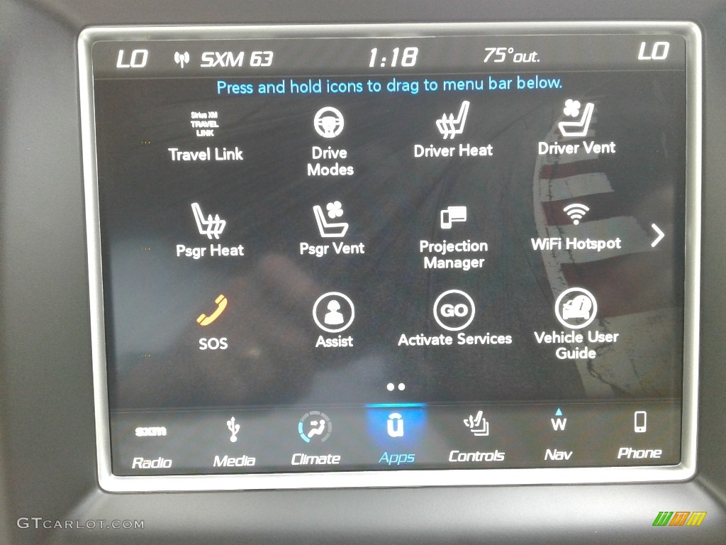 2018 Jeep Grand Cherokee Trackhawk 4x4 Controls Photo #127397297